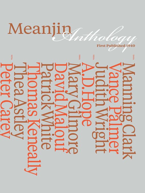 Cover image for Meanjin Anthology